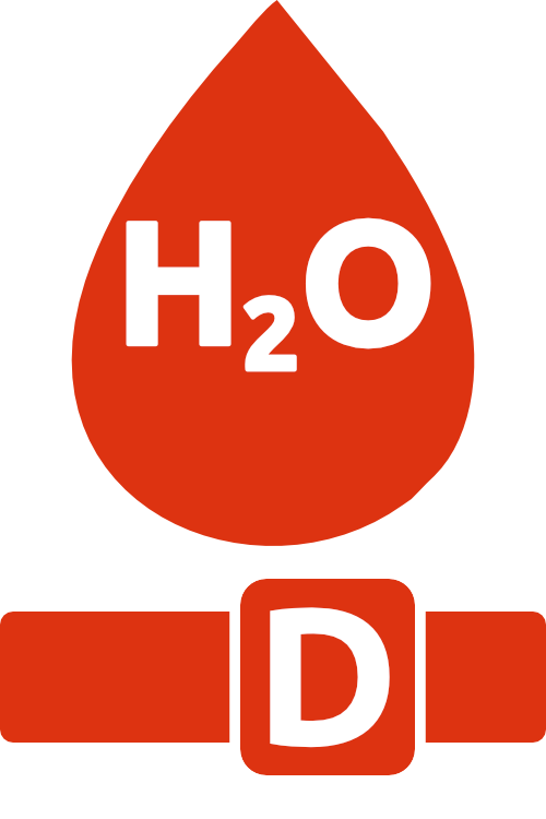 Symbol H2O Stufe D