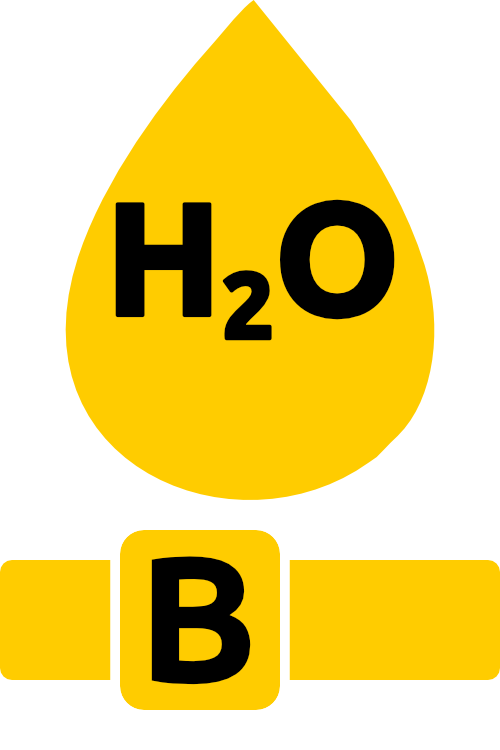 Symbol H2O Stufe B