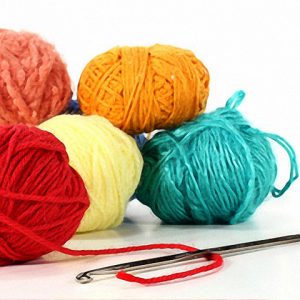 Colorful wool balls