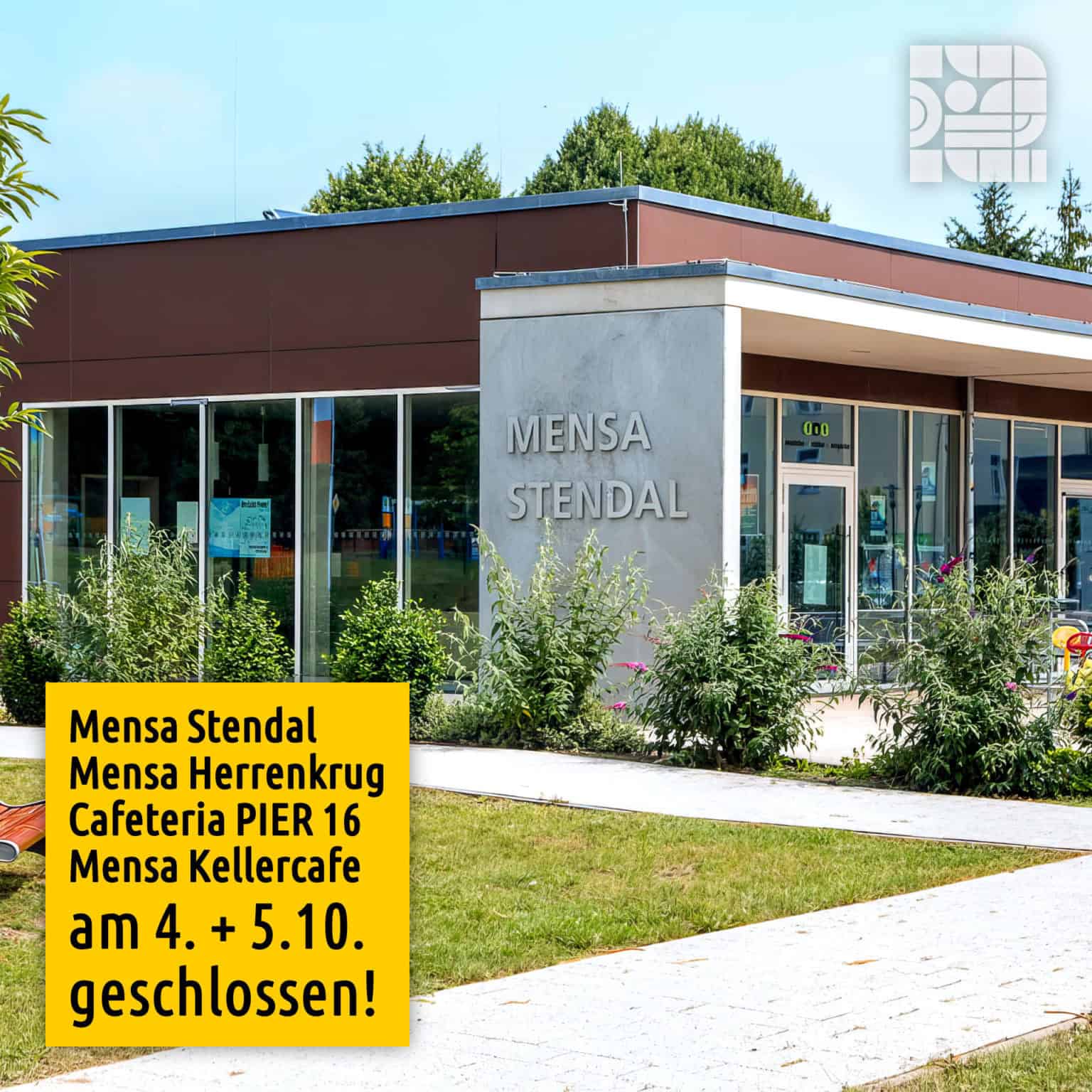 Mensa Stendal von außen