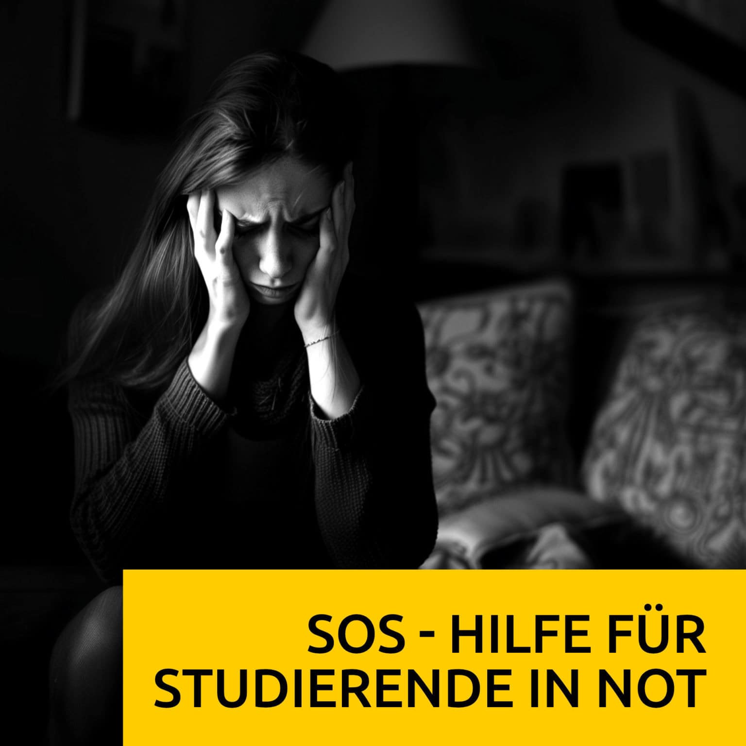 Verzweifelte, junge Frau