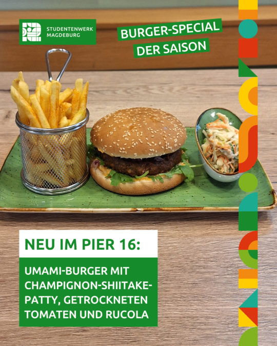 Burger-Special der Saison im PIER 16 Magdeburg