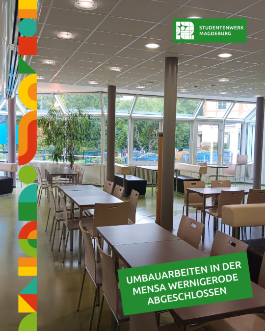 Umbauarbeiten in der Mensa Wernigerode abgeschlossen