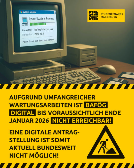 BAföG-Digital bis Ende Januar 2026 nicht erreichbar!