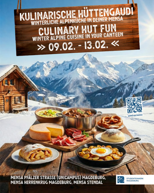 Kulinarische Hüttengaudi – Winterliche Alpenküche in unseren Mensen