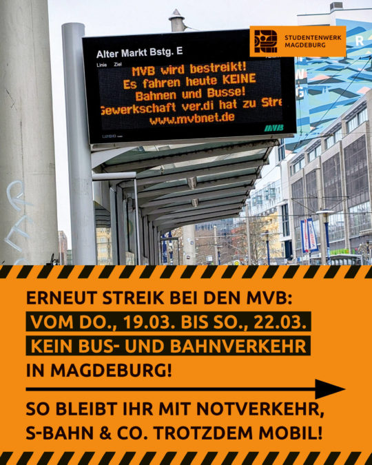 Erneut Streik im ÖPNV in Magdeburg