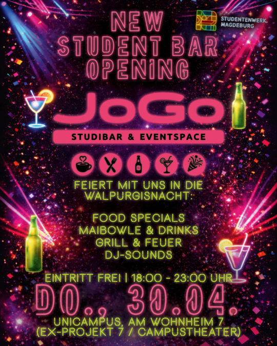 Offizielle Eröffnung der Studibar „JoGo“ am 30. April 2026