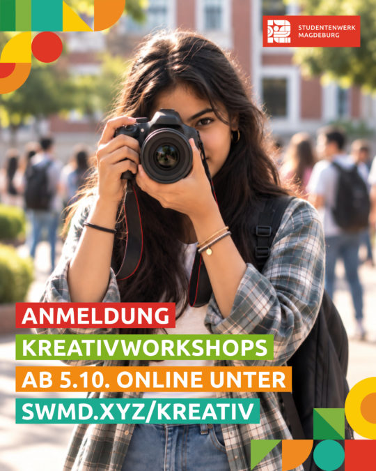 Anmeldung Kreativworkshops ab 5.10. online!