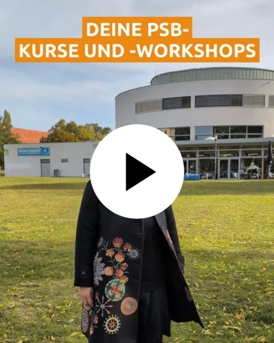 Das Kurs- und Workshopangebot der PSB im Wintersemester 2026/27!