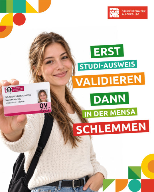Erst Studiausweis validieren, dann in der Mensa schlemmen
